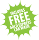 Includes Free Gold Express Wash